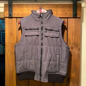 Men’s grey & black vest